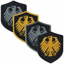 Aufnäher DEUTSCHLAND ADLER Wappen 7 x 5,6cm Bestickt Flagge Patch FanShirts4u