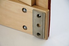 Fussgummi 140x60 mm, grau für