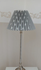 Lampenschirm Grau Plissee