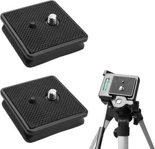 2 Stück Schnellwechselplatte für Kamera und Universalstativ, 41x41mm