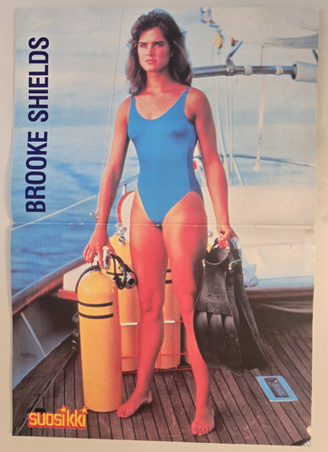 Brooke shields rare poster - brooke,