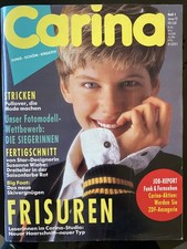 Carina Schnittmusterheft Januar 1992 - Mode Magazin- vollständig/sehr gut