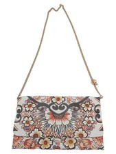 HALLHUBER Damen Clutch Mehrfarbig Elegant Blumenmuster Tasche