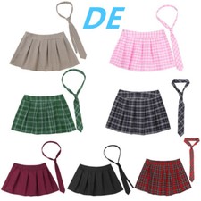 DE Damen Minirock Faltenrock