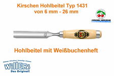 Kirschen Hohlbeitel 1431- Größenauswahl von 6 mm - 26 mm - Spezialstahl 