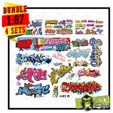 4x Bundle Waterslide Decal