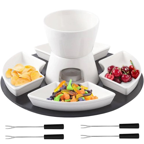 Keramik schokofondue set - keramik,