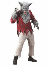 Werwolf grau - Spektakuläres Monster Kostüm für Halloween und Fasching