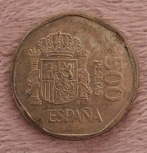 Münze aus spanien 500 - münze, spanien,