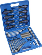 TORX® E-Profil+T-Profil Winkelschraubendreher  1/4" + 1/2"-Antrieb, 76-tlg.