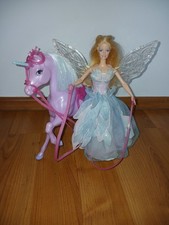 Barbie Konvolut,  Barbie Schwanensee Odette Mit Flügel Und Ihrem Einhorn Lila