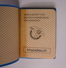 DDR DSF Mitgliedsbuch