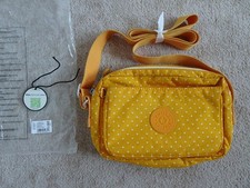 Kipling Schultertasche Abanu M soft dot yellow ohne Affe