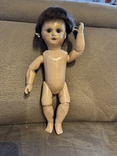 Antike Puppe 34 cm Pappmaché