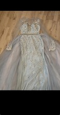 Blaues Hochzeit Gast Kleid