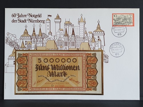 Banknotenbrief stadt nürnberg - stadt,