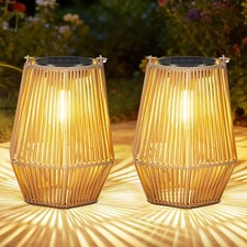 2x LED Solar Laterne warmweiß