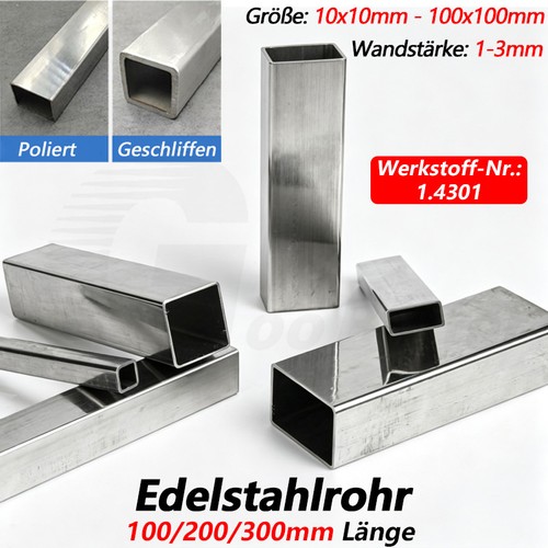 Edelstahl vierkantrohr - edelstahl,