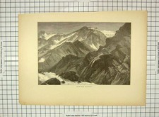 Original alter antiker Druck