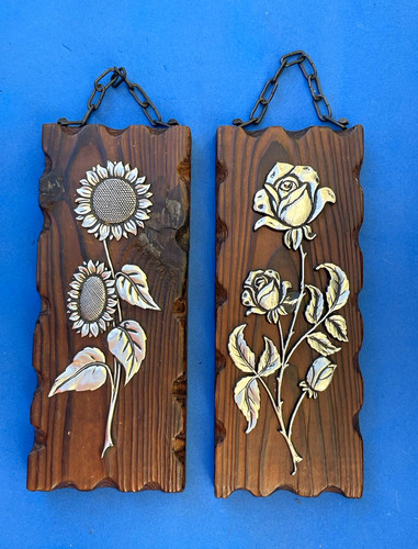 2er set holz wandbild - 2er, holz-wandbild