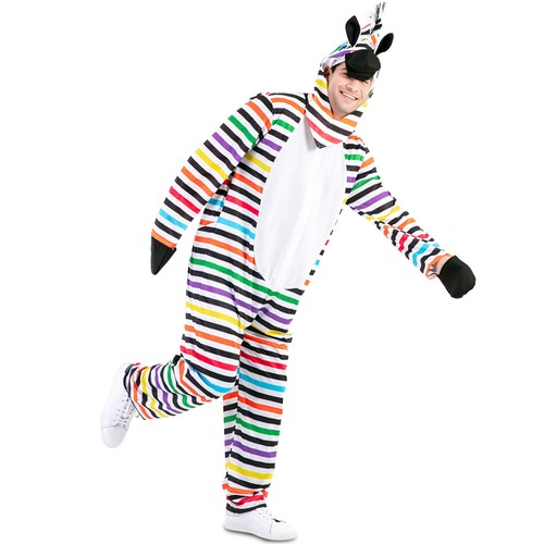 Zebra kostüm rainbow - kostüm, zottel