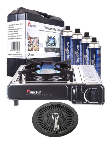 Camping gaskocher mit 4 - camping,