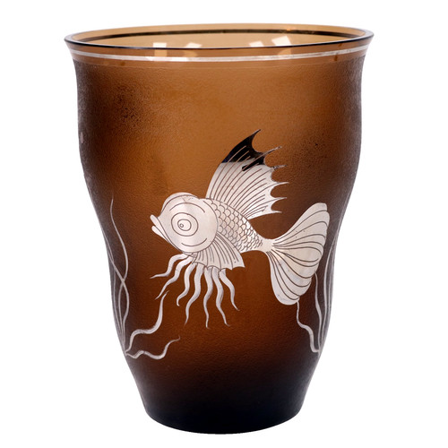 Moser kunstglas vase - kunstglas,