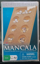 Mancala Brettspiel Holz und Glas aus den USA