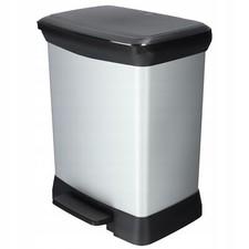 Curver 30L Abfallbehälter, Silber