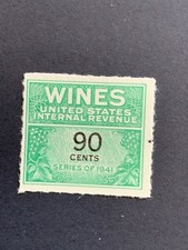 US Cordials, Wines, Stamps