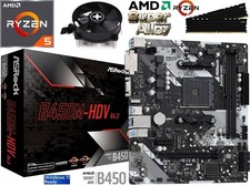 Aufrüstkit PC Bundle AMD Ryzen 5 3600 bis 32GB DDR4 mit TPM 2.0 ASRock B450M