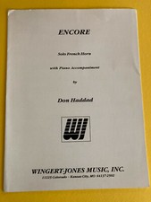 Encore, Don Haddad, Solo French Horn with Piano Accompaniment