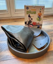 Gymnastikball Sitzball Pezziball  Fitnessball   anthrazit 55cm + Ballschale grau