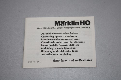 Märklin anleitung anschluss - märklin,