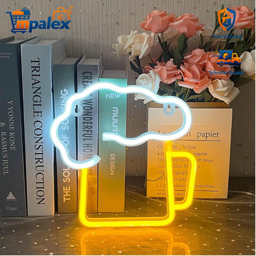Neon schild led bier - schild,