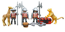 Playmobil Ritter Wachen Set Mittelalter Wilde Tiere Gepard Giraffe Nr. 18361