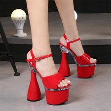 Women Open Toe 18cm Block High