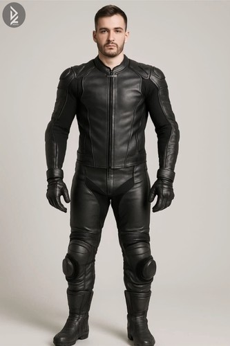 Full black motorcycle racing - black,