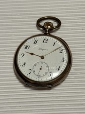 LONGINES  TASCHENUHR  SILBER.  SCHÖNES  WERK , LÄUFT   , UM 1910