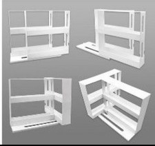 Gewürzregal "Raumwunder" weiß 2x