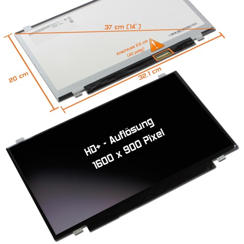 Led display matt passend - 14,0",
