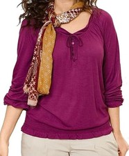 SHIRT mit LANGARM + GUMMIZUG