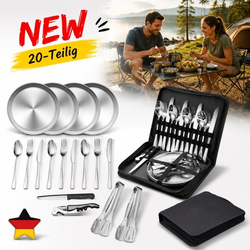 20x camping geschirr set - set, 4