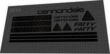 CANNONDALE Badboy (2015) Frame Decal Sticker Set