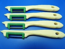 4 Stück SPARGELSCHÄLER Gemüseschäler Sparschäler SPARGELFORM aus SOLINGEN Neu