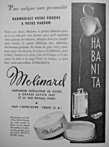 Pressewerbung 1955 molinard - pressewerbung,