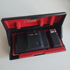 Canon MC Point & Shoot 35 mm Kamera Analog Schwarz Camera Black Blitz #A