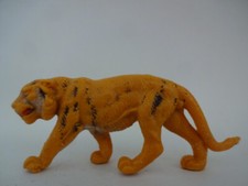 Sammelfigur / Tiger / Hellbrauner Tiger gehend - ca 70 mm lang