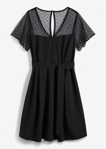 Kleid mit capeärmel - kleid, gr.