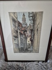 Original Radierung Bremen